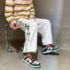 Pantalones de Hombre Sentido del Diseño Nicho Verano Moda Coreana Pantalones de Pierna Ancha Sueltos Rectos Pantalones Casuales Pantalones Deportivos Guapos