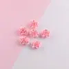 Accesorios de Resina de Rosa Luciérnaga Colgante con Borde Dorado Color AB para Hacer Fundas de Teléfono DIY Pegamento Crema Cabello Pin Banda para el Cabello