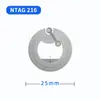 Pegatina de chip NFC NTAG213 Inlay húmedo Adhesivo transparente NFC215 Etiqueta electrónica Pegatina táctil anti-metal