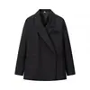 Novo blazer feminino estilo europeu e americano, versátil, clássico, estiloso e moderno, com corte solto