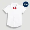 Camisa branca infantil para meninos e meninas camisa branca alunos do ensino fundamental e médio uniforme escolar fantasia para apresentação vestuário infantil foto peça única dropshipping comércio exterior