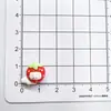 Accesorios de Arte para Uñas de Dibujos Animados de Manzana Roja Uñas Portátiles para Niños Pinzas para el Cabello Pendientes Hechos a Mano DIY Árbol Accesorios para Dedos Descompresión Cruz