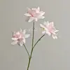 Flores Artificiales con 3 Cabezas, Rosas Flip-Flap para San Valentín, Decoraciones para Salones de Bodas, Escaparates, Flores de Seda, Arreglos Florales, Flores de Cascada, Venta al por Mayor