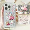 Gatinha Coreana Coração Ins Adesivo de Gelatina Aparência de Alta Qualidade Estudante DIY Copo de Água Caderno Capa de Celular Adesivo Decorativo