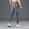 Pantalones Casuales Finos de Verano para Hombre, Marca Nueva de Moda Sueltos Elásticos Deportivos, Pantalones Jogger Versátiles Frescos de Seda de Hielo