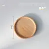 Bandeja de Madera, Plato de Mesa Doméstico Fresco y Sencillo Estilo Japonés, Plato de Madera de Haya, Plato Ovalado para Postre, Bandeja para Pasteles, de Madera