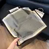 Pañuelo de Seda 70 Cuadrado Moda Coreana de Alta Gama Versátil Profesional Seda Sintética Pequeño Pañuelo de Cuello Estampado Retro Pañuelo de Seda para Mujer