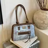 Estilo Coreano Elegante Gran Capacidad Otoño 2025 Nuevo Retro Gran Capacidad para Viajes Diarios Simple Moda Colgante Bolso Tote de Hombro