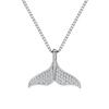 Collar de Cola de Sirena Rueda de la Fortuna para Mujer Sencillo Combinable Plata Esterlina Galvanoplastia Joyería Inmarcesible Sentido del Diseño Nicho