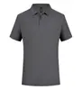 40 peças de camisas polo casuais de manga curta sem costura Sorona com toque frio, versáteis e estilosas para homens