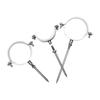 Abrazadera de PVC con Púas Tipo Dividido de Acero Inoxidable 304 Hebilla de Aro Abrazadera de Pared con Tuerca de Púas de Acero Inoxidable Clip para Tubería Hebilla de Tubería