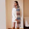 Fabricantes de Tonglu lenço xadrez estilo coreano novo imitação de caxemira e mohair outono e inverno xale quente feminino atacado