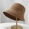 Sombrero de Cubo Nuevo de Rayas Diagonales con Ala Enrollada para Otoño e Invierno para Hombres y Mujeres Protección Solar para el Rostro al Aire Libre Sombrero de Sol