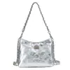 Bolsa Pequeña de Fragancia de Alta Gama para Mujer Nueva Moda Primavera y Verano 2025 Bolso Cuadrado Pequeño con Cadena de Rombo Bolso Cruzado