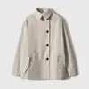 Elegante gabardina corta de estilo británico de alta gama, chaqueta corta fina, nuevo top gris para mujer primavera y otoño 2026
