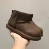 Nuevas Botas de Algodón Cálidas de Invierno para Niños, Botines Cálidos para Niños y Niñas, Botas de Nieve para Niños, Zapatos de Algodón para Niños 5242