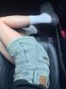Shorts de Mezclilla Retro para Chica Caliente Shorts de Verano para Mujer 2025 Nuevos de Cintura Alta Sexy Línea A Rectos de Pierna Ancha Modernos