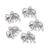 Colgante DIY de aleación de zinc vintage decoración de elefante accesorios venta directa de fábrica al por mayor