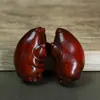 Escultura em Jacarandá Pé de Porco Grande Item Portátil Original Sala de Estudo Mesa de Chá Brinquedo Cultural Criativo Pegar Dinheiro Pé de Porco Mão Decoração de Casa