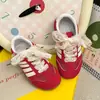 Sapatos Femininos 2026 Outono Novo Renda Infantil Branco Treino Malha Bebê Respirável Esportivos Tênis