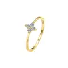 Anillo de Trébol de Cuatro Hojas de Plata de Ley S925 para Mujer, Diseño de Nicho Fino y Exquisito, Sensación de Alta Calidad, Anillo para el Dedo, Elegante Pulsera Versátil