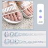 JZ-01, venta al por mayor, parche para uñas desmontable, producto terminado, uñas blancas de alta calidad.
