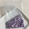 Morado Cristal Pequeño Redondo Diamante Arte de Uñas Planos de Diamante Fondo de Diamante DIY Pedrería Uña Portátil Material de Uñas Popular Diamante Flash Accesorios para Uñas