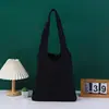 Bolsa Colete de Lona de Ombro Único Transfronteiriça em Estoque, Bolsa de Lona Simples de Cor Sólida de Grande Capacidade para Publicidade e Compras