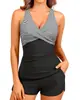Transfronteiriço Europeu e Americano 2026 Comércio Exterior Amazon Maiô Feminino Sexy Moda Justo Conjunto de Roupa de Banho com Cruzamento Frontal