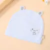 Gorro de bebé verano fino gorro para fontanela gorro fetal para recién nacido 0 3 meses puerta del cerebro gorro de puerta halógena para bebé niño