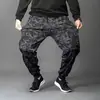 Calça jogger camuflada transfronteiriça plus size, calça esportiva fina de verão para homens, resistente à sujeira, elástica, larga, calça de trabalho casual