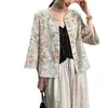 Orquídea Enredadera Dorada Bordado de Cadena 3D Estampado Degradado Posicionado Chaqueta Extremadamente Ornamentada Nuevo Estilo 2026 Nuevo Sentido de Diseño Chino