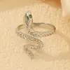 Anillo Abierto de Moda DIY para Mujer con Diamantes Micro-engastados de Fábrica Personalizado Joyería Producto Nuevo Transfronterizo Europeo y Americano