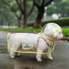 Impermeable Poncho para Perro Protección de Vientre Oso de Peluche Especial Perros Pequeños Medianos Bixiong Cachorro Poncho Transparente Impermeable Ropa para Mascotas