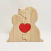 Amazon Rompecabezas de Madera Amor Familia Adornos Día de la Madre Decoraciones para el Hogar Regalos Festivos Adornos Decorativos