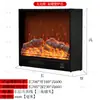 Chimenea Electrónica Personalizada con Llama Simulada Calentador Decorativo de Gabinete para Uso Doméstico en la Sala de Estar, Chimenea de TV Falsa con Fuego Empotrada