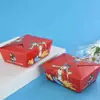Caja de Embalaje Desechable para Hamburguesa de Pollo Frito Engrosada Plegable Libre para Llevar Caja de Snack Embalaje Comercial Logotipo Personalizado