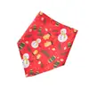 Bandana Triangular Navideña para Mascota, Estampado de Cuadros, Reno, Santa, Muñeco de Nieve, Pingüino, Babero para Perro y Gato