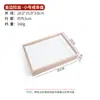 Caja de Almacenamiento con Anillo Interior Blanco Dorado Exhibidor Bandeja para Joyería Bandeja para Ver Joyería de Mano Soporte para Pendientes Collares Bandeja para Pulseras