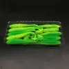 Cebos Suaves de Cola de Troscada Color Langosta, 45 mm 55 mm para Lubina y Perca con Anzuelo de Cabeza de Plomo, Cebos de Pesca Transfronterizos al por Mayor