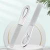 Lima de uñas de acero inoxidable directa de fábrica, tira pulidora y de acabado, herramientas de belleza para manicura, lima de doble cara a juego, herramientas de manicura