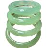 Pulsera de Calcedonia Verde Hielo, Brazalete Delgado Redondo, Pulsera de Belleza Verde Manzana, Venta al por Mayor a Partir de Una Pieza