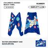 Millones de Toallas de Baño Portátiles con Capucha y Broches de Presión Secado Rápido Bata de Baño con Capucha para Niños Chal Protección Solar Toalla de Baño con Capucha