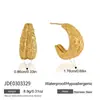 Brincos Jingqiao de Aço Titânio Banhado a Ouro Transfronteiriços, Brincos de Luxo Leve de Alta Qualidade, Acessórios de Nicho de Designer para Mulheres, Aço Inoxidável