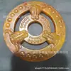 Atacado Objetos Antigos Velhos Escultura em Jade Xiuyu Esculpido Finamente Dragão Duplo Dragão de Jade Velho e Fênix Peça de Mão