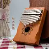Fiddle de pulgar de 17 tonos para principiantes, núcleo de flor de durazno, fiddle de dedo, introducción, fiddle de trémolo, instrumento musical pequeño portátil, chapa, fiddle Karimba