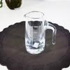 Dispensador de licor, Licorera de vidrio de alta gama, Petaca pequeña de hotel, Dispensador de vino de 100 ml, Asa con escala, Licorera de siete caracteres