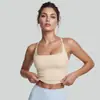 Colete Esportivo Cruzado Grande de Decote U Emagrecedor, Verão de Alta Elasticidade à Prova de Impacto Reunião Costas Nadador Sutiã de Yoga Fitness