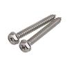 Tornillo autorroscante hexagonal exterior con ranura en cruz de acero inoxidable 304, brida M3M4M5M6 con tornillo mediano
