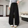 Pantalones curvos para niñas, nuevo estilo primavera y otoño 2026, elegantes pantalones de pierna ancha de otoño para niñas mayores, pantalones rectos para niños